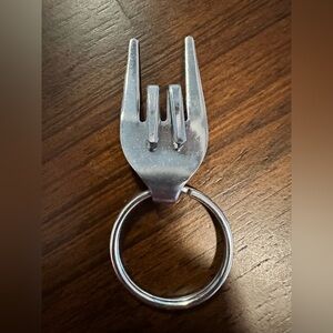 Rock Out Fork Keychain
